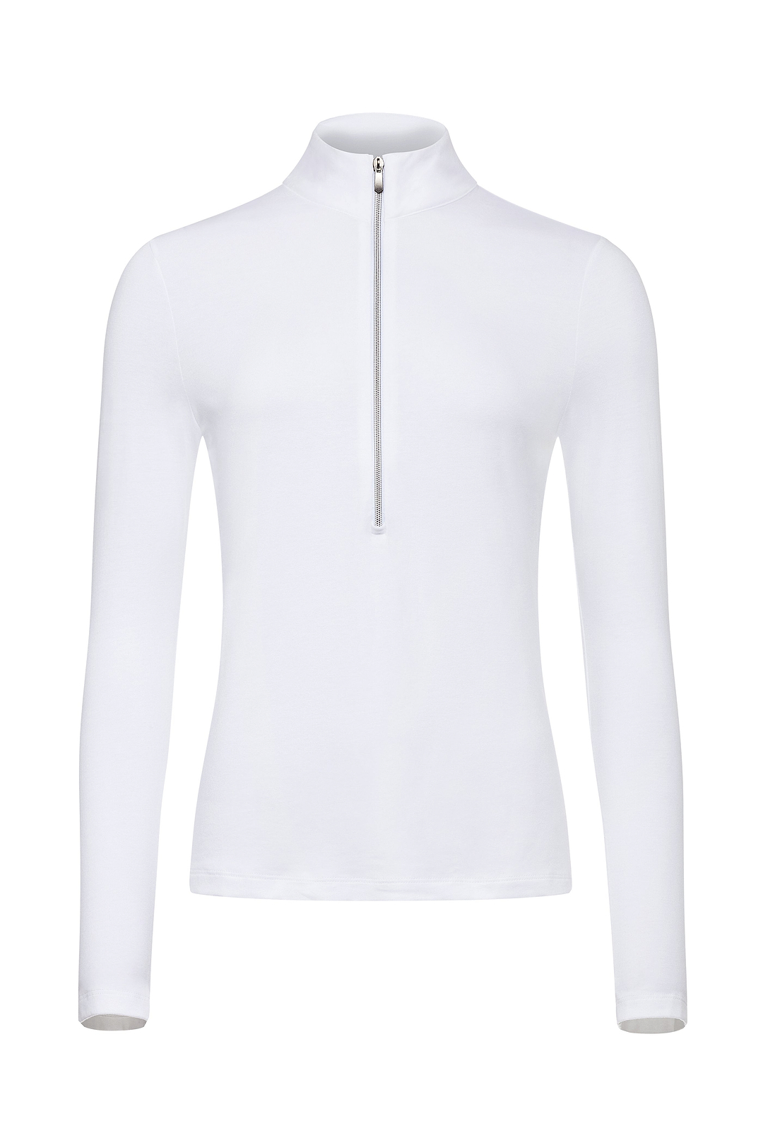 The Best Travel Top. Flat Lay of a Stacey Top in White.
