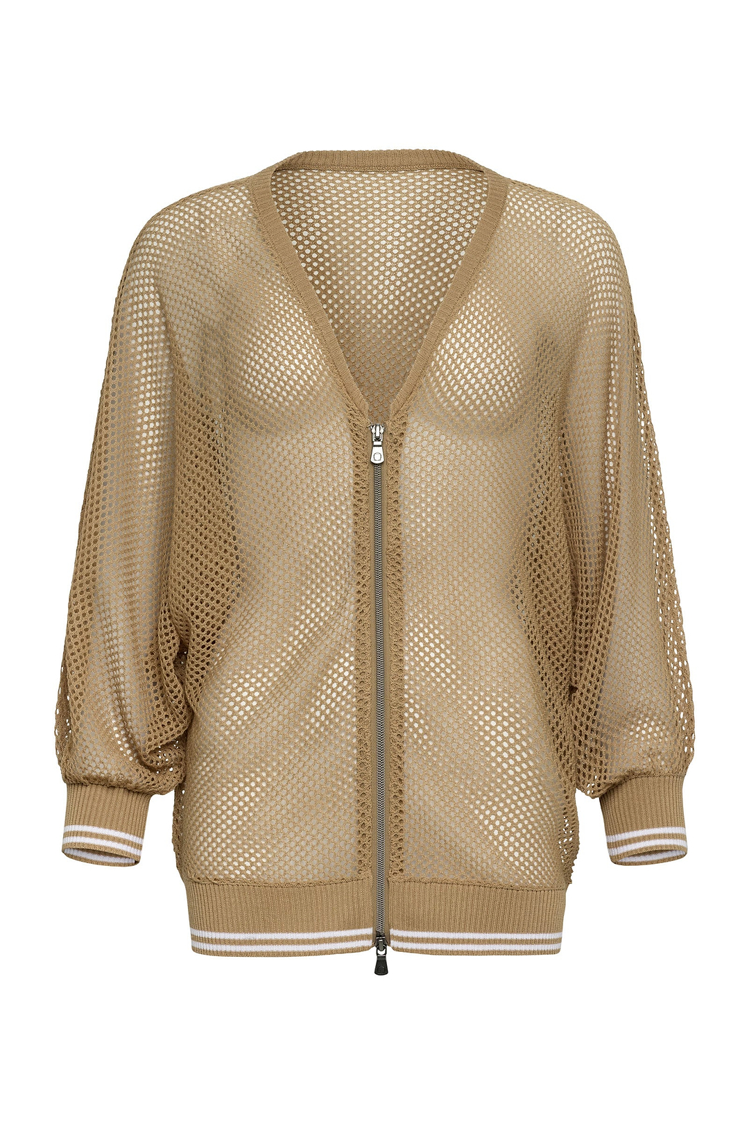Elora Knit 3/4 Sleeve Full Zip Jacket