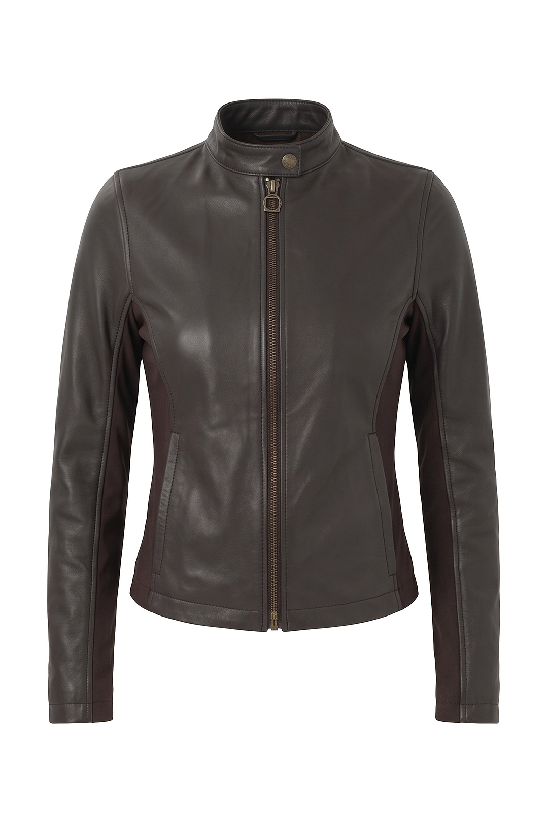 Kensington Mixed Media Moto Leather Jacket