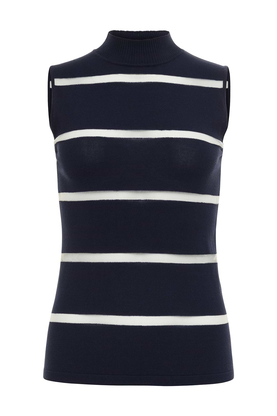 Top de cuello alto de punto Maxine