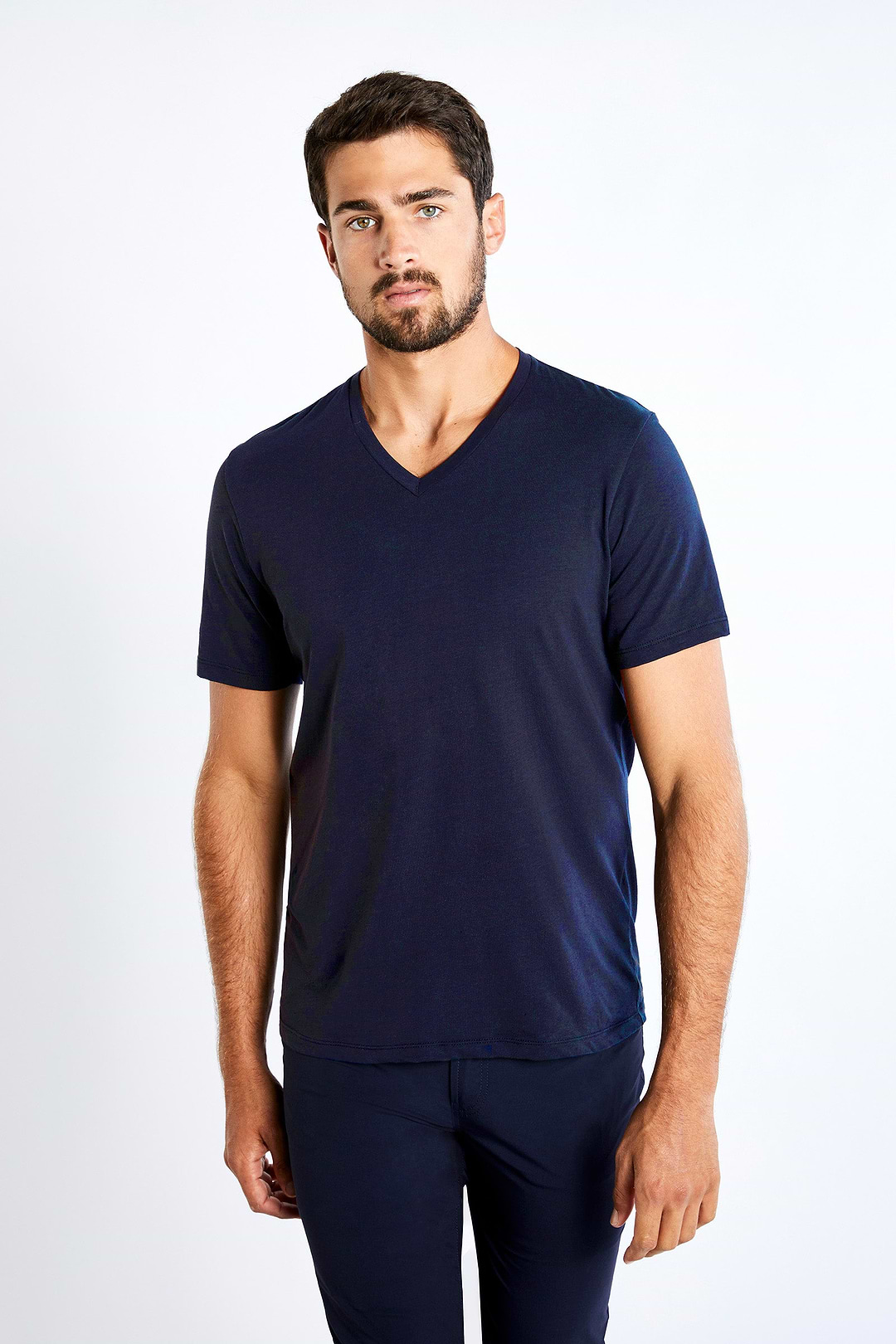 Anatomie Vince V-Neck T-Shirt | White