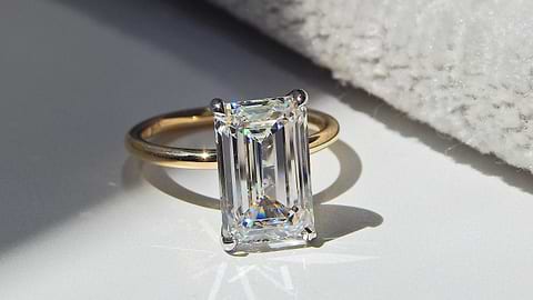 Emerald Cut Diamond Solitaire Ring