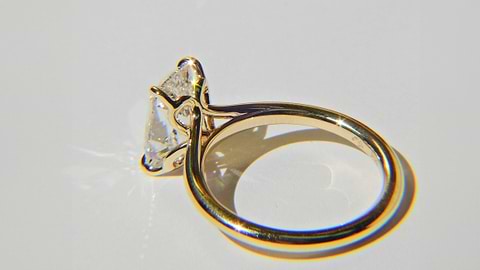 Romantic Cathedral Style Diamond Ring