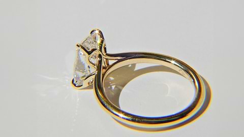 Romantic Cathedral Style Diamond Ring