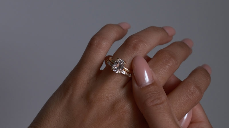 old mine ring with hands