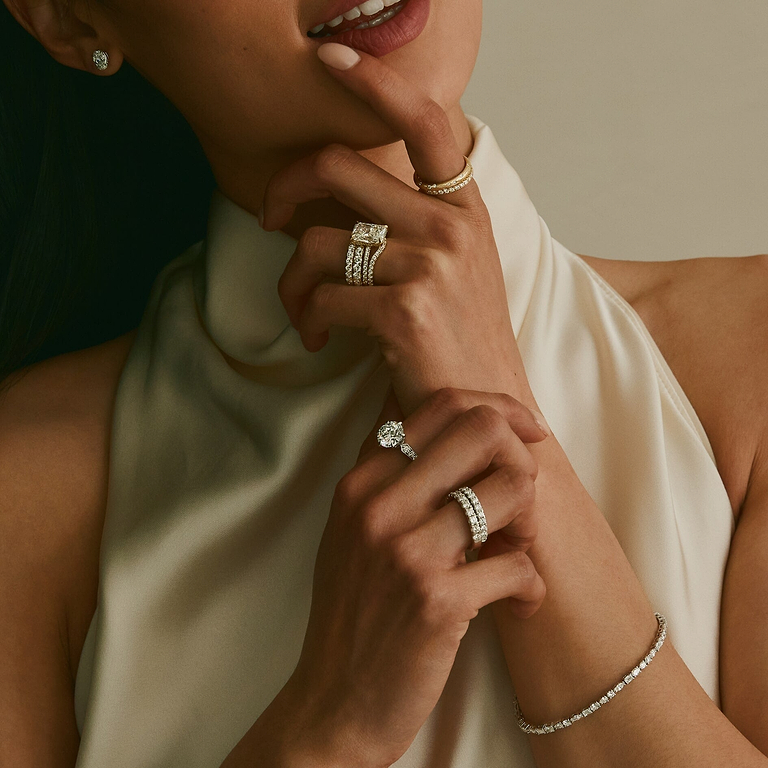 SOLD Round 3.46ct 6 Prong Vintage Ring
