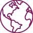 Purple world icon