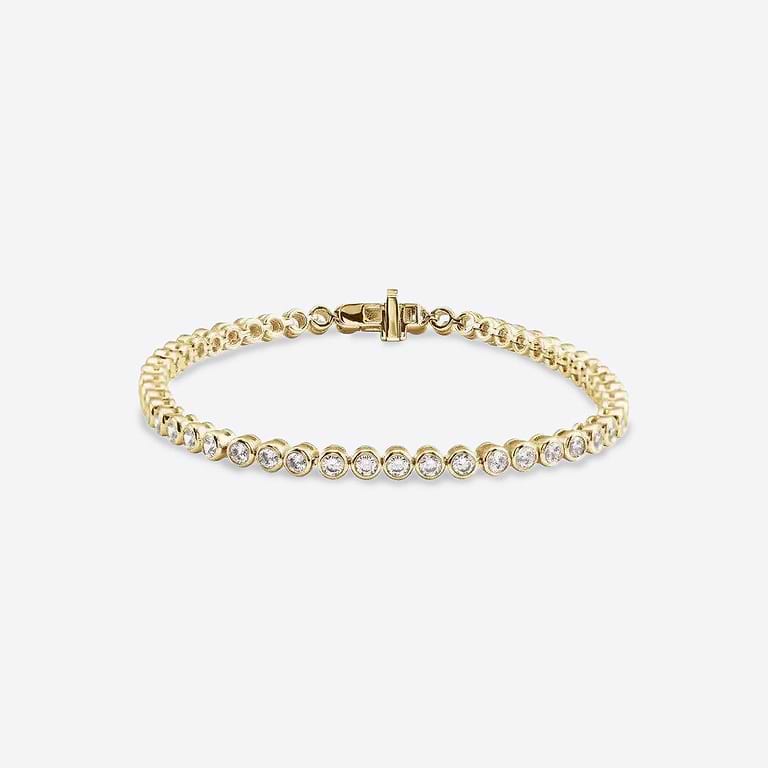 Lab Diamond Bezel Tennis Bracelet 3.50ctw