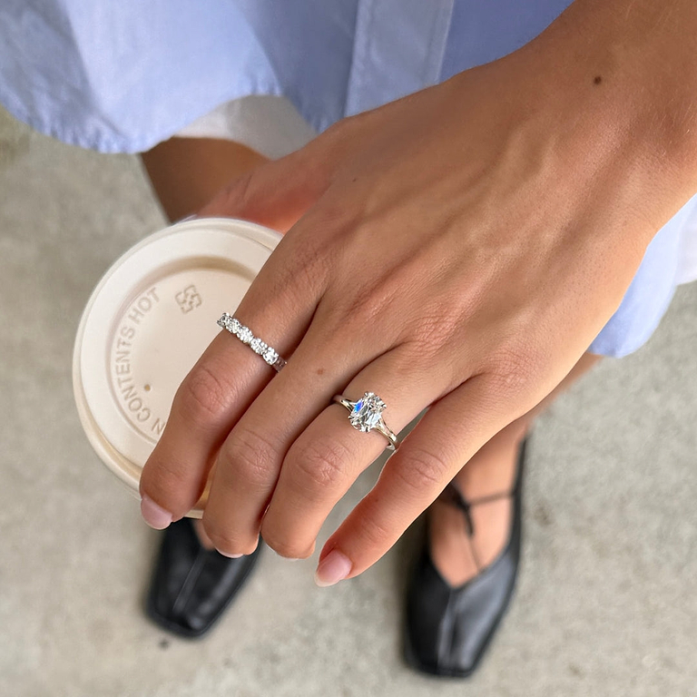 SOLD Old Mine 2.02ct Split Shank Solitaire