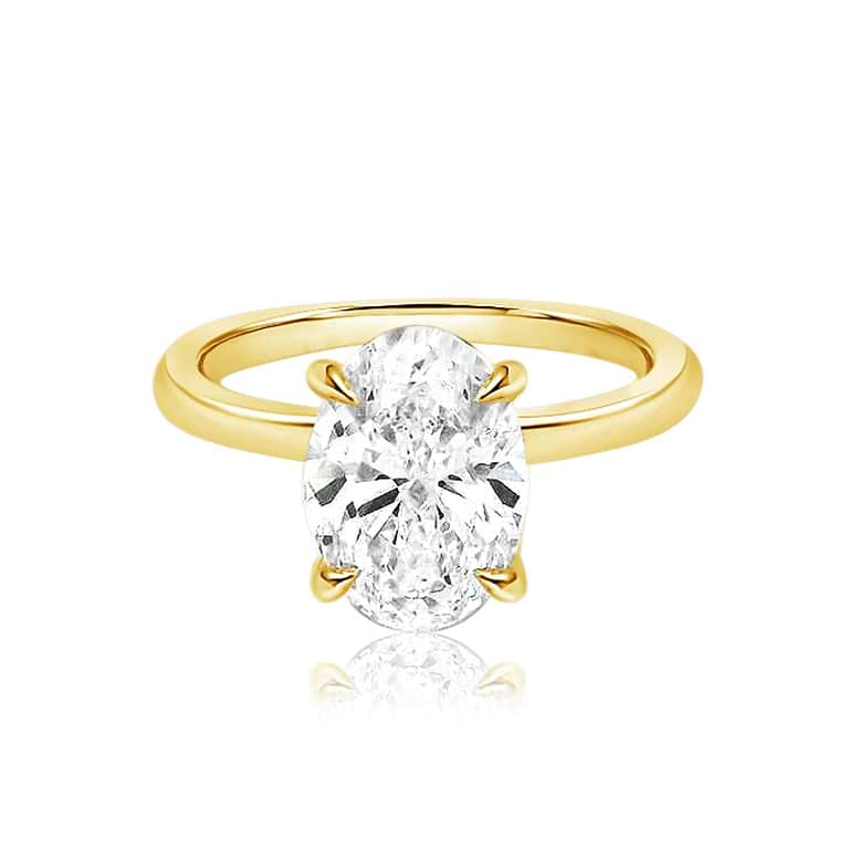 SOLD Oval Cut 2.23ct Pink Diamond Hidden Halo Ring
