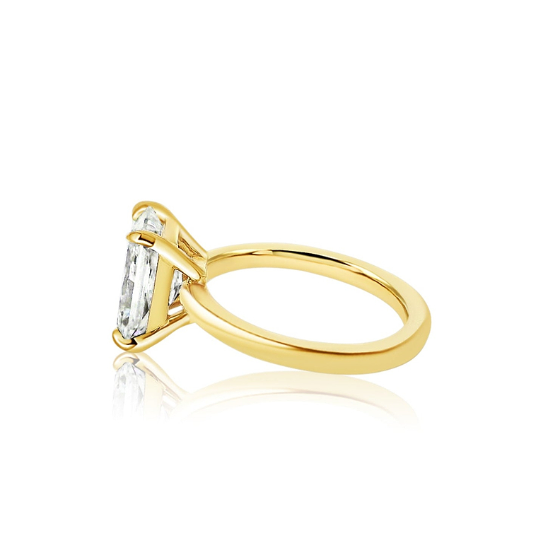 SOLD Radiant Cut 2.37ct Diamond Low Profile Ring