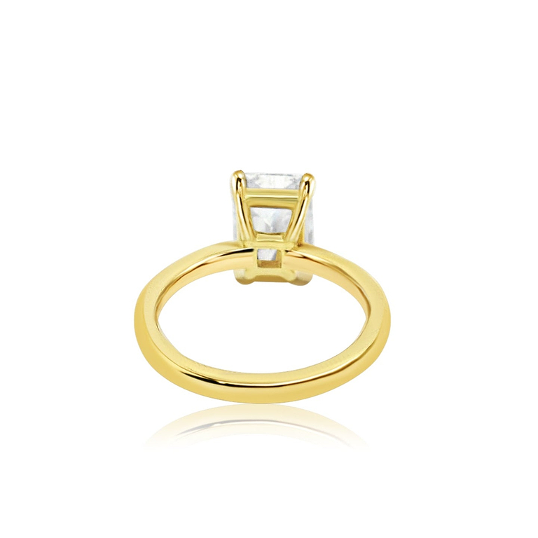 SOLD Radiant Cut 2.37ct Diamond Low Profile Ring
