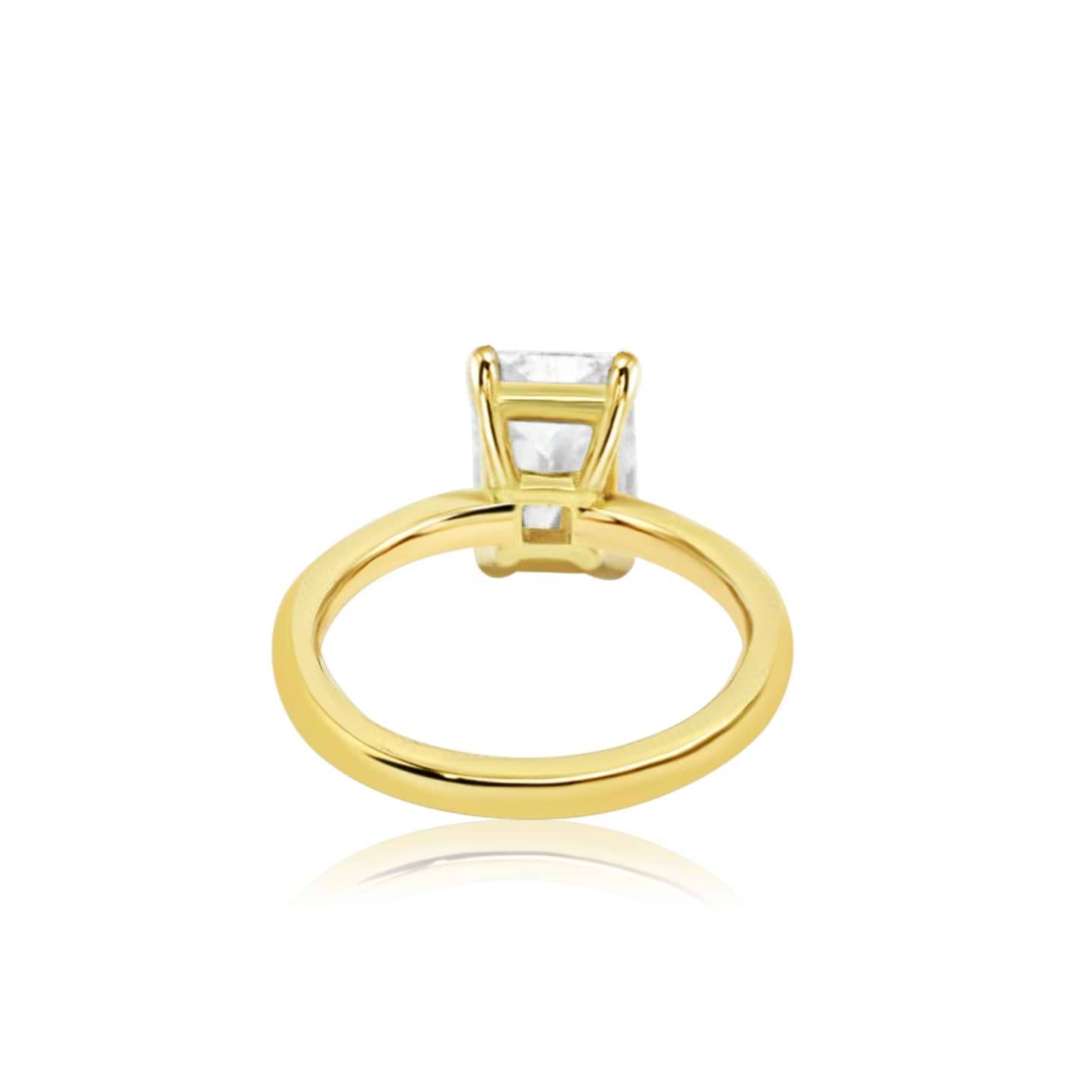 SOLD Radiant Cut 2.37ct Diamond Low Profile Ring