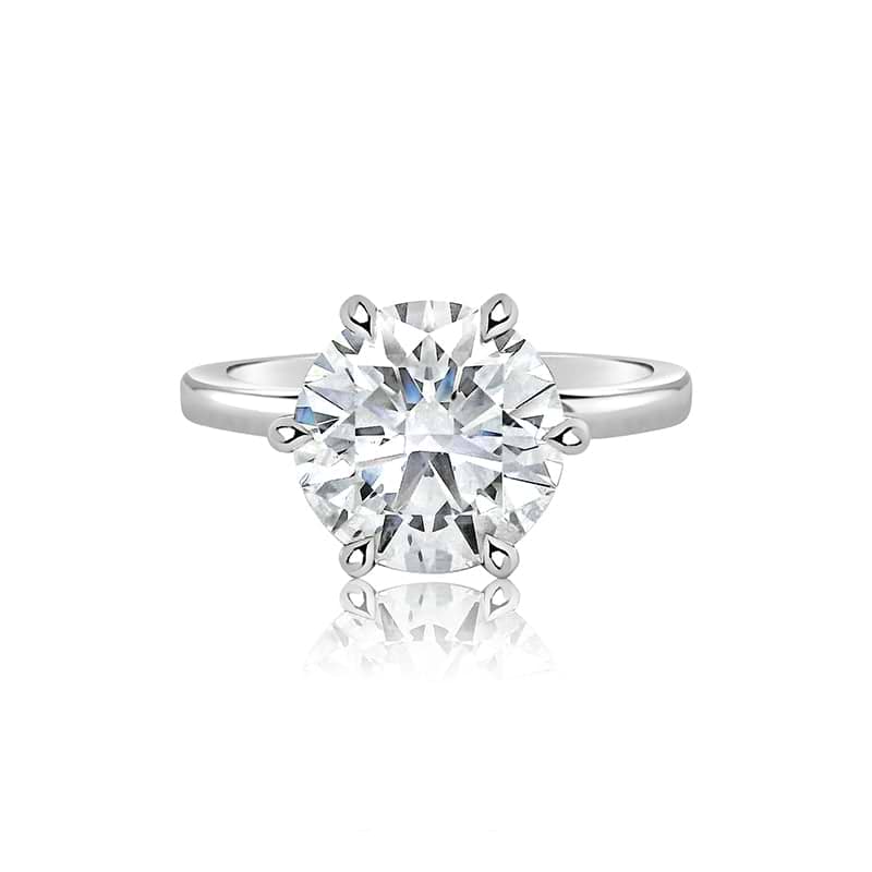 SOLD Round 3.20ct E VS2 IGI Lab Diamond Platinum Solitaire