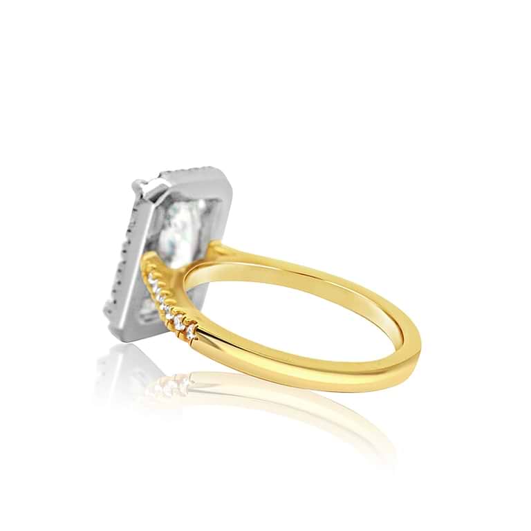 SOLD Radiant 5.22ct GVS1 IGI Lab Diamond Halo Ring