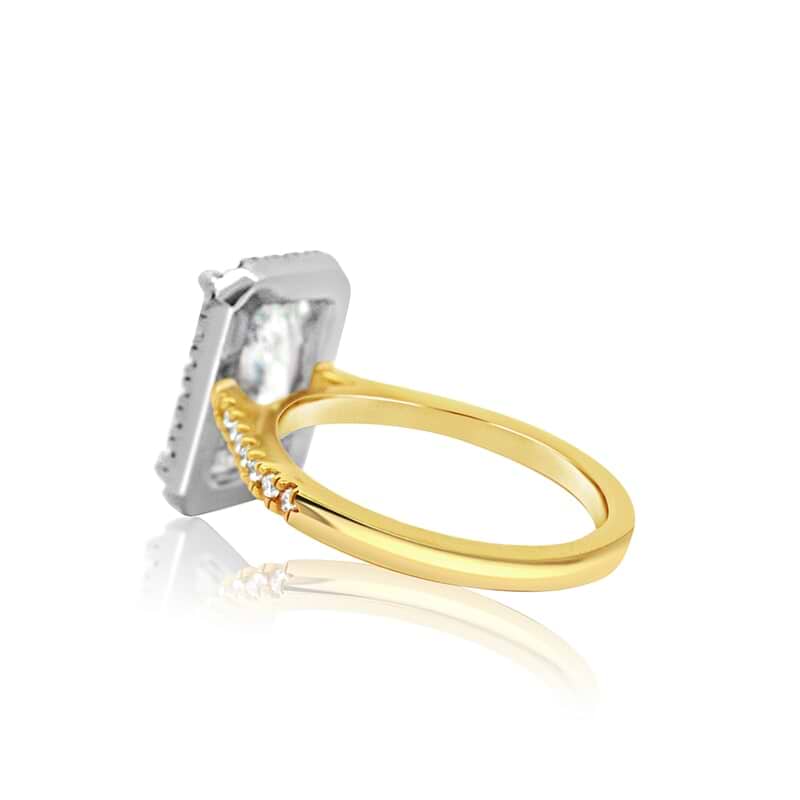 SOLD Radiant 5.22ct GVS1 IGI Lab Diamond Halo Ring