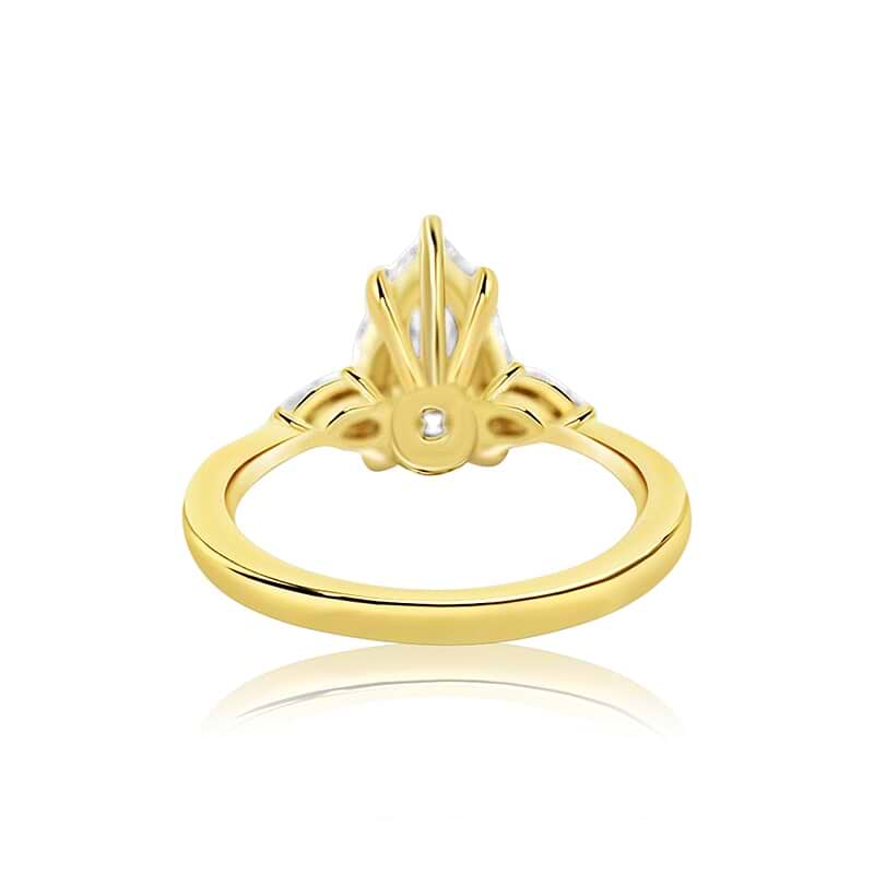 SOLD Pear 2.20ct F VS1 IGI Lab Diamond 3 Stone Ring