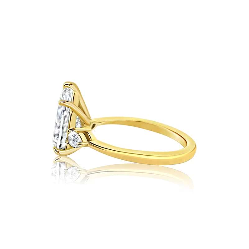 SOLD Pear 2.20ct F VS1 IGI Lab Diamond 3 Stone Ring