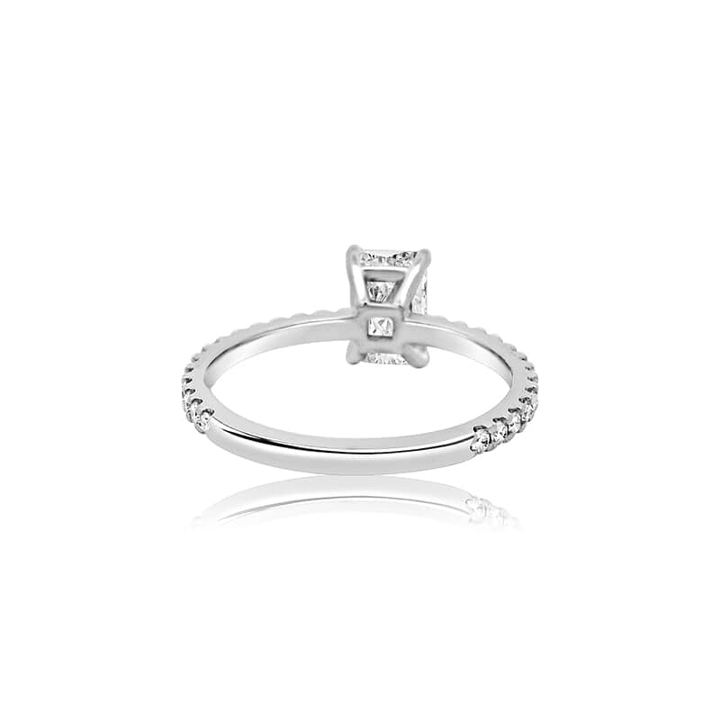 Radiant 1.31ct Lab Diamond White Gold Ring
