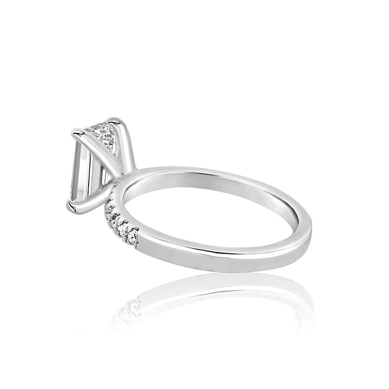 Emerald 2.04ct Pave Diamond Ring