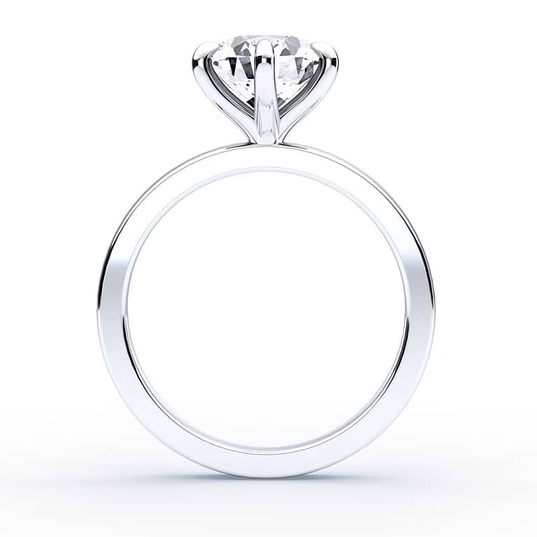 SOLD Round 3.20ct E VS2 IGI Lab Diamond Platinum Solitaire