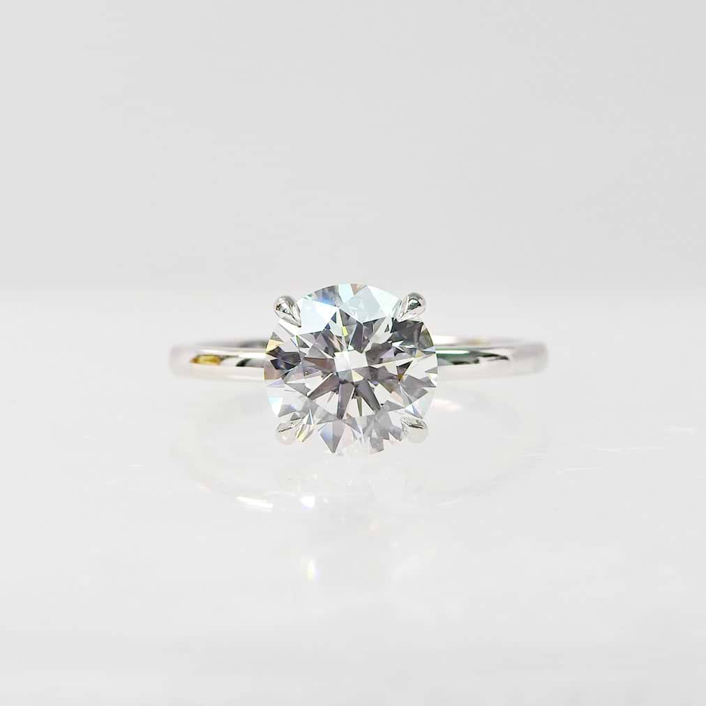 SOLD Round 3.33ct F VVS2 IGI Lab Diamond Ring