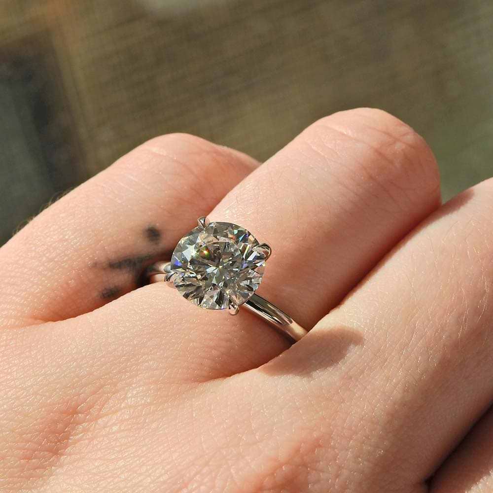 SOLD Round 3.33ct F VVS2 IGI Lab Diamond Ring