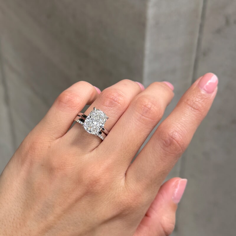 Elongated Cushion Cut 5.71ct Solitaire Ring