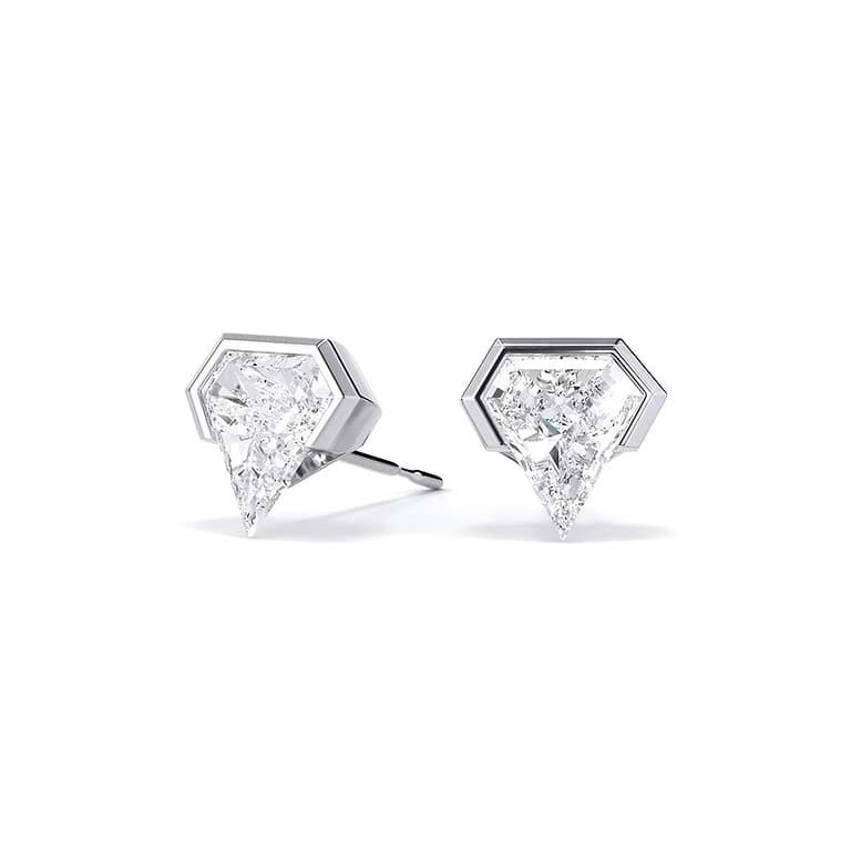 Geometric Shield Lab Diamond Studs