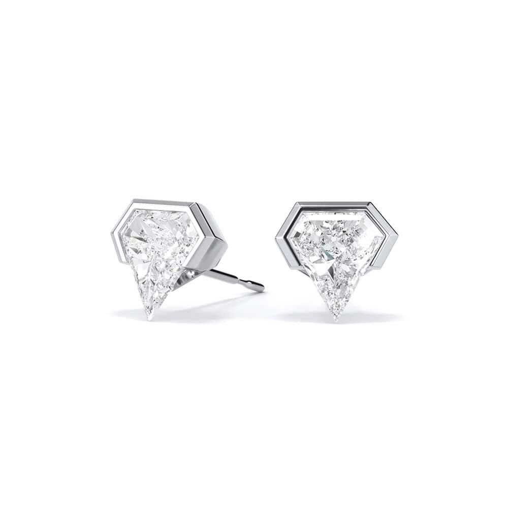 Geometric Shield Lab Diamond Studs