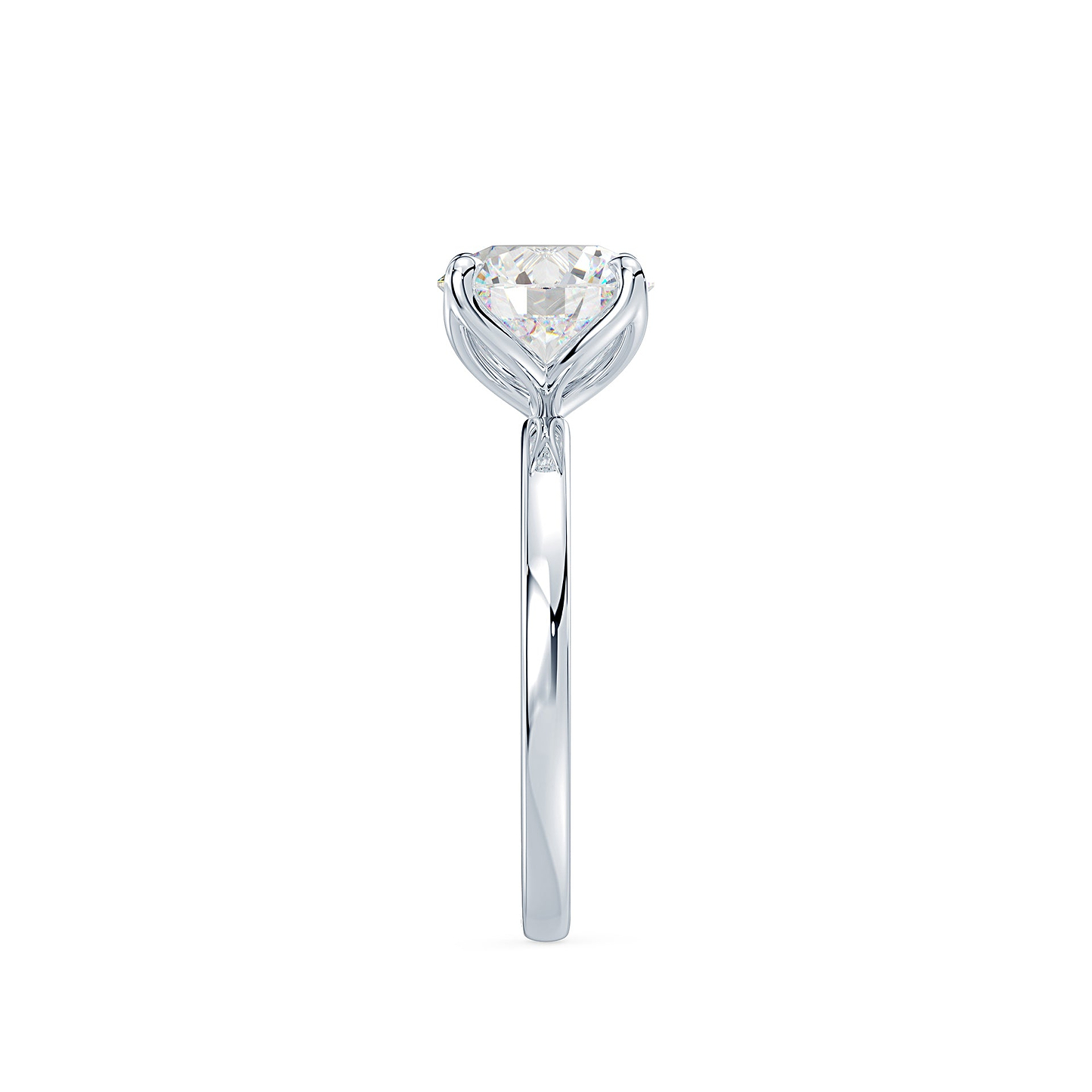 Old European Cut 1.95ct Tulip Prong Ring