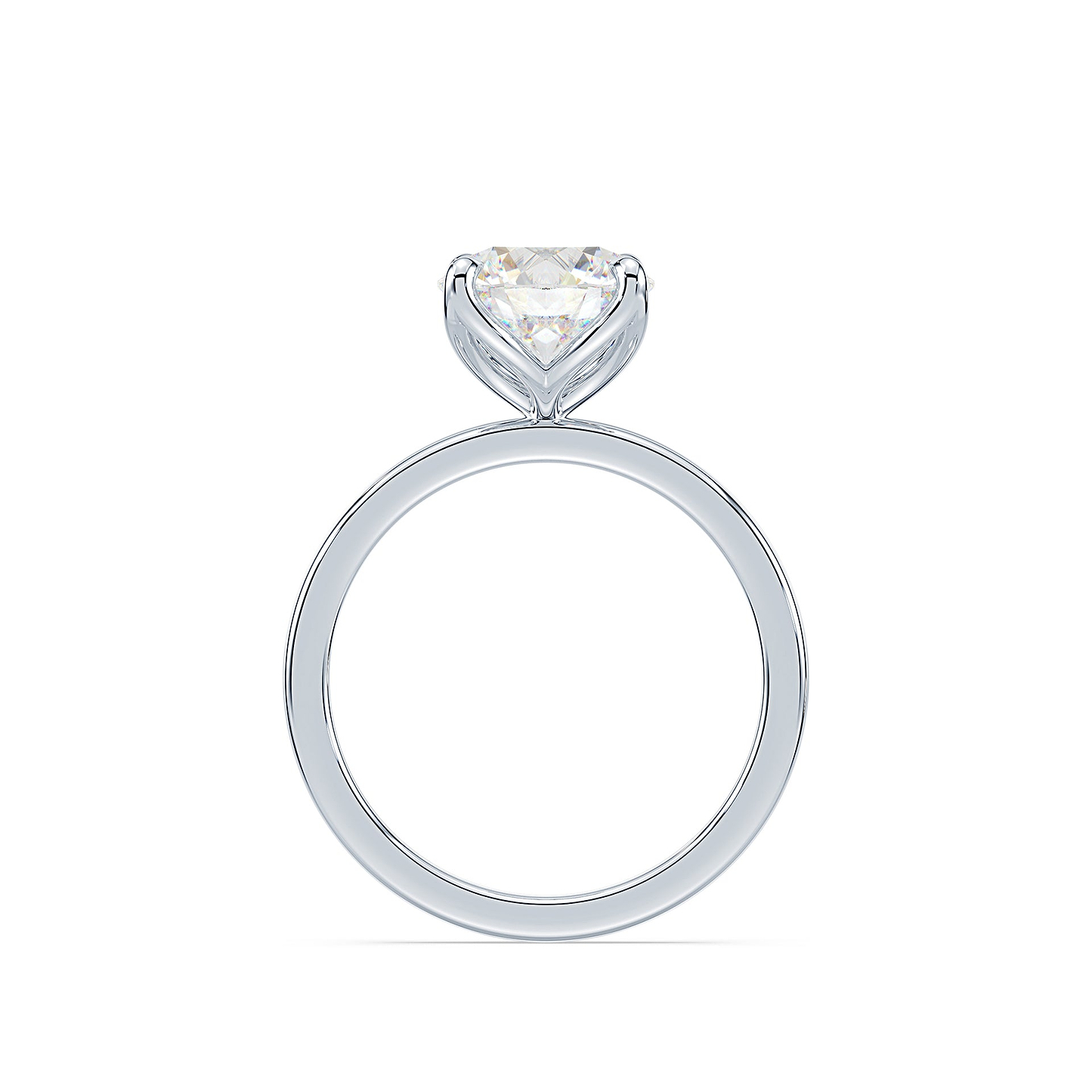 Old European Cut 1.95ct Tulip Prong Ring