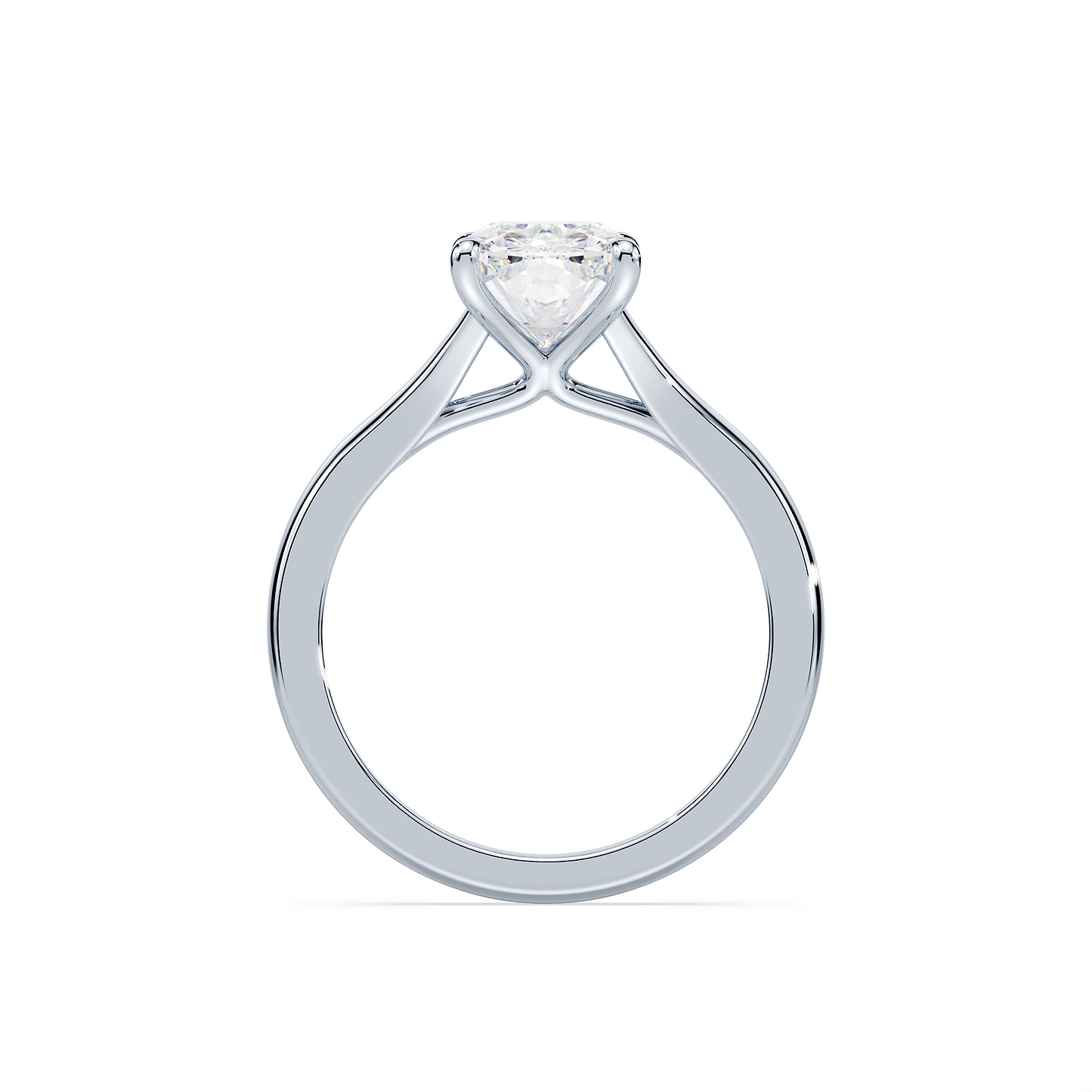 Old Mine 2.02ct Split Shank Solitaire Ring
