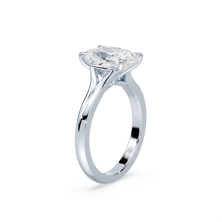 Old Mine 2.02ct Split Shank Solitaire Ring