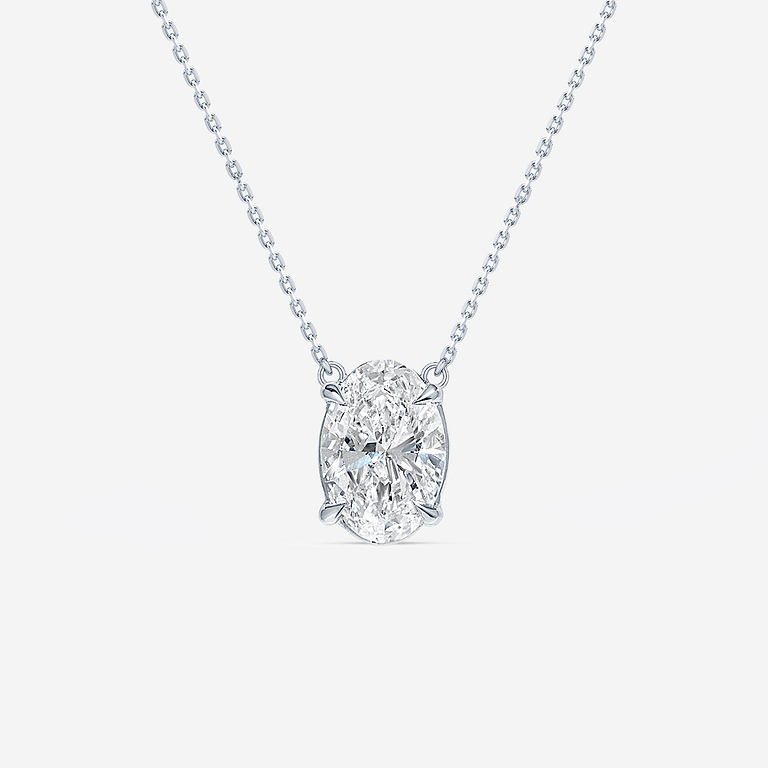 1.95ct Oval Solitaire Pendant
