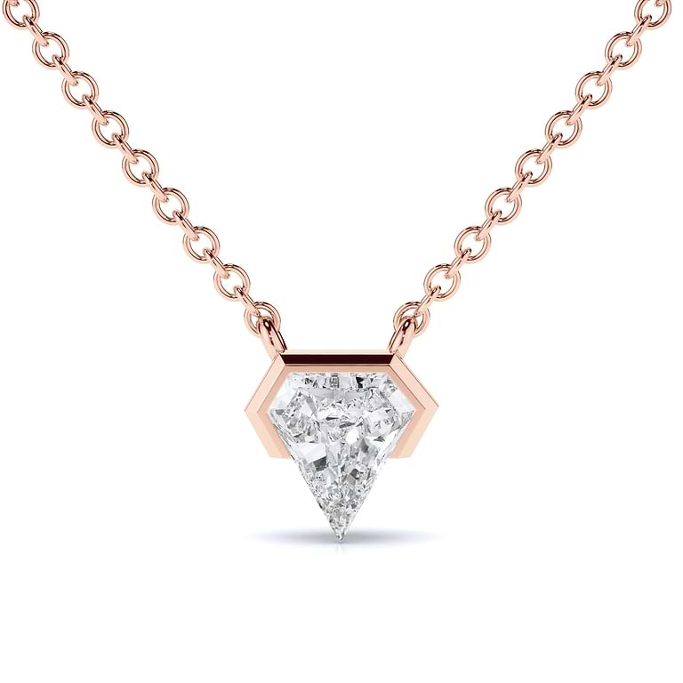 Geometric Shield Lab Diamond Pendant
