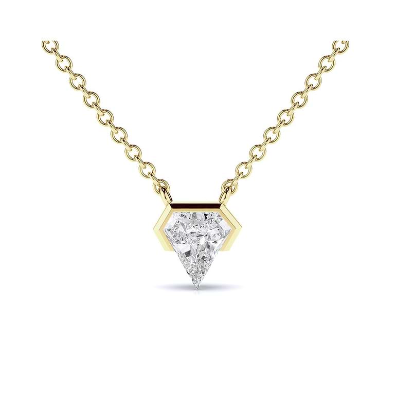 Geometric Shield Lab Diamond Pendant