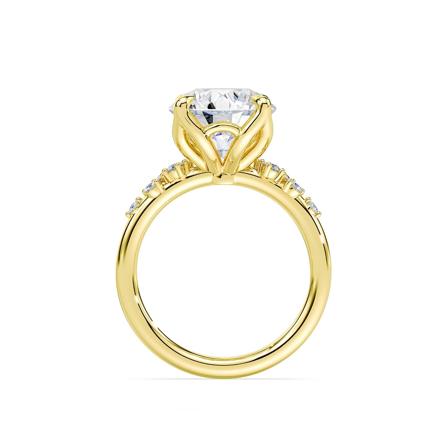 SOLD Round Cut 3.20ct Petals Cluster Ring