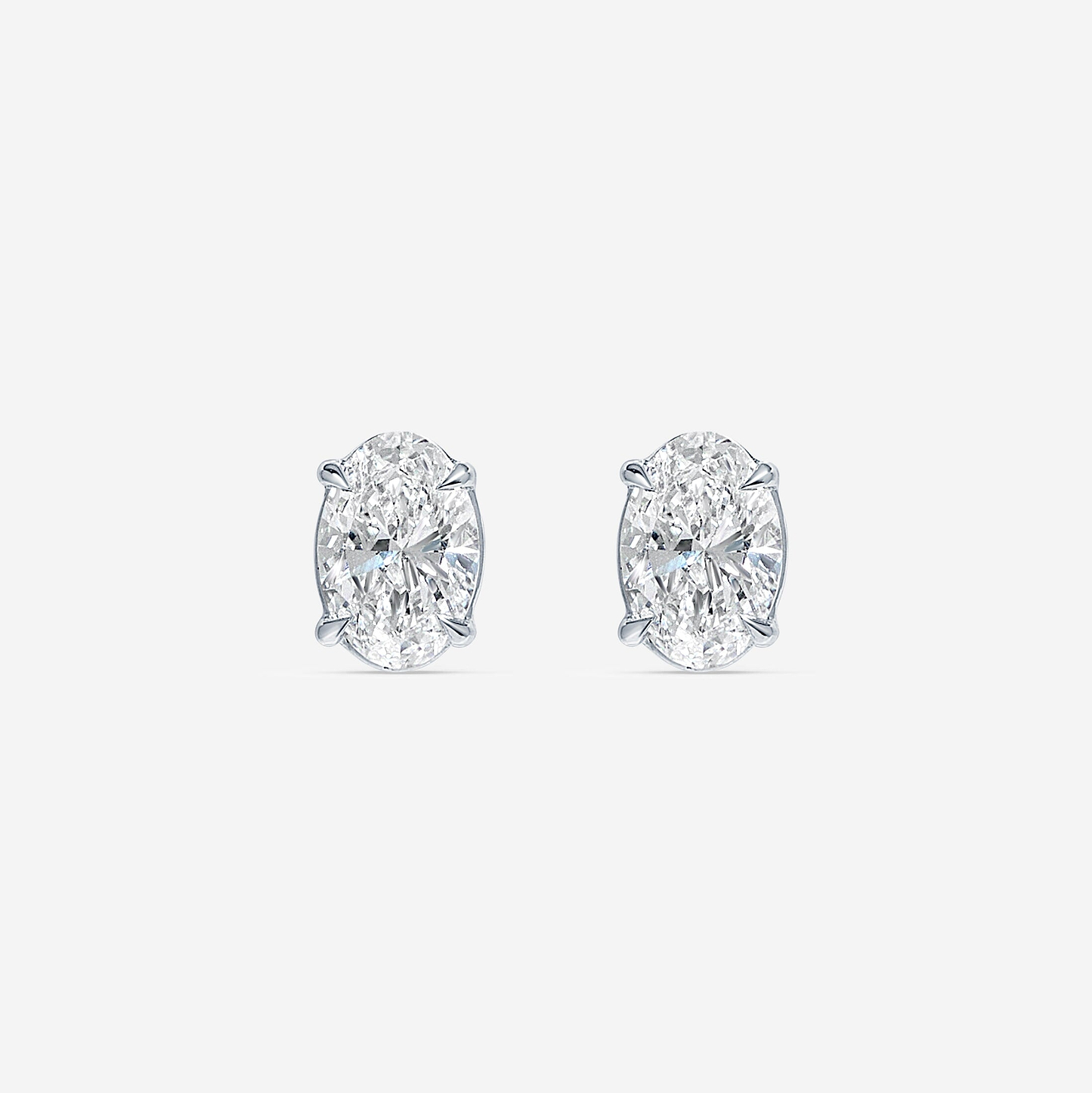 Oval Stud Earrings 4ctw ~ Customized