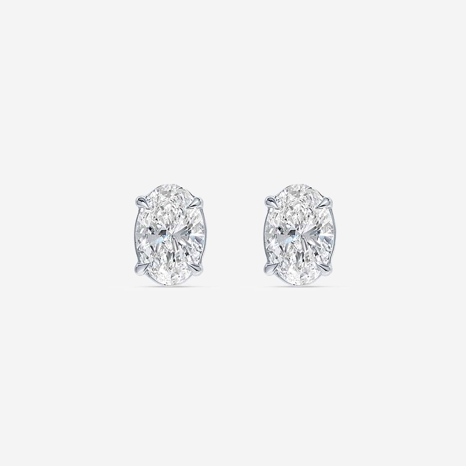 Oval Stud Earrings 4ctw ~ Customized