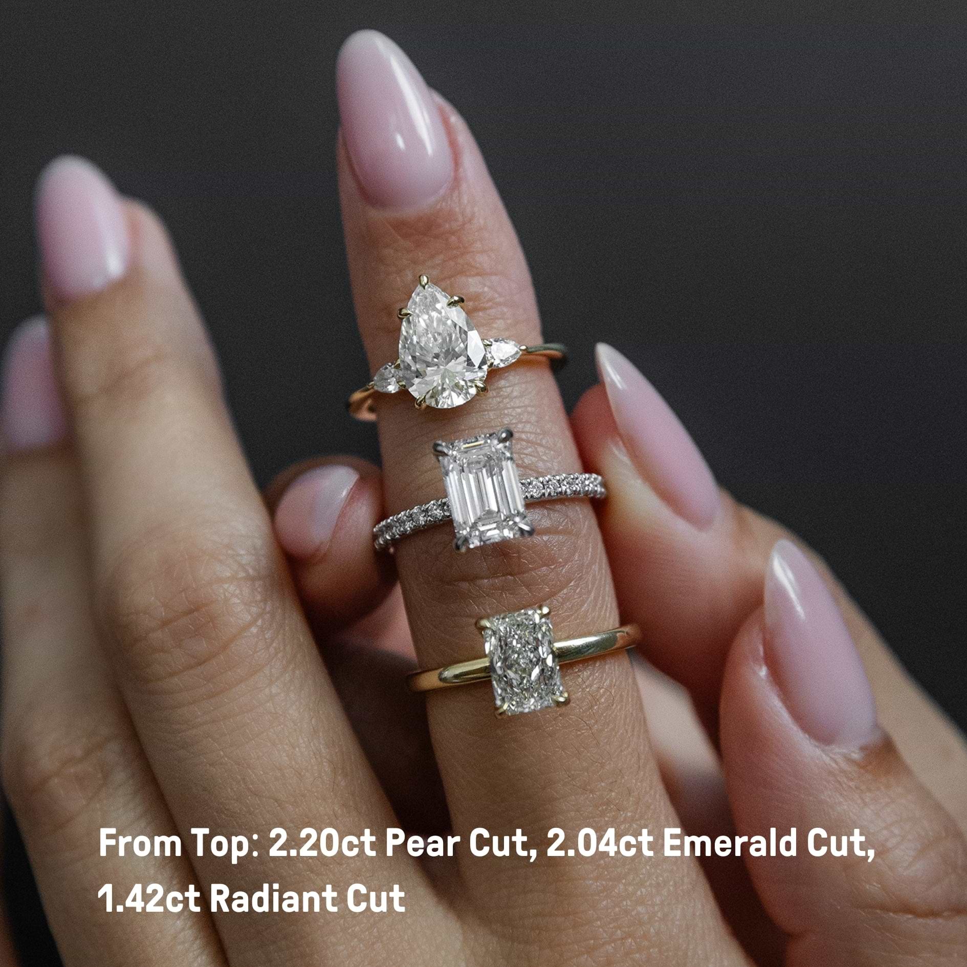 Emerald 2.04ct Pave Diamond Ring