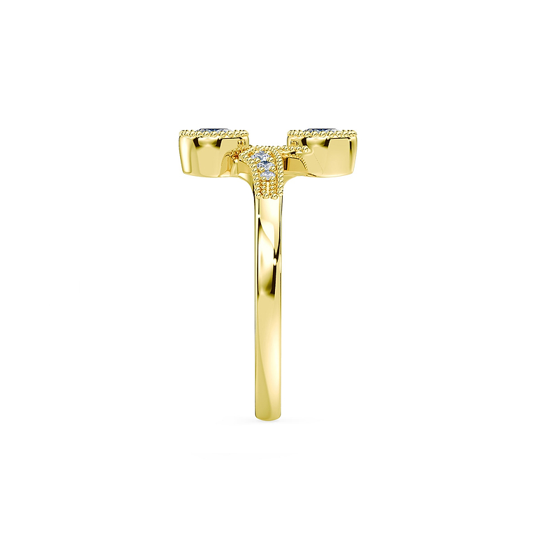 Vintage Toi Et Moi Lab Diamond Ring