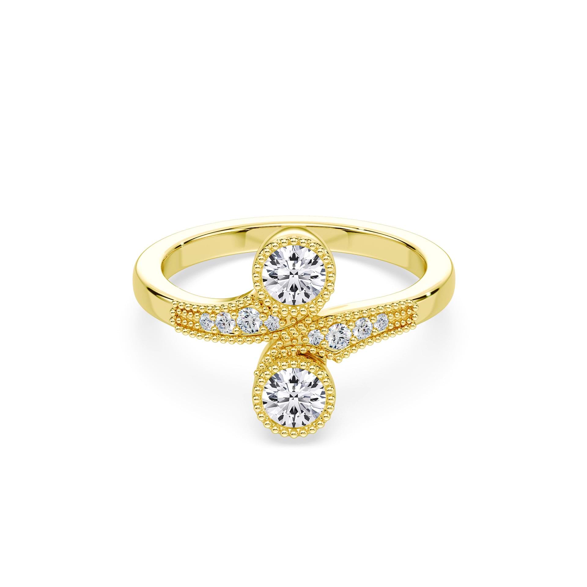Vintage Toi Et Moi Lab Diamond Ring