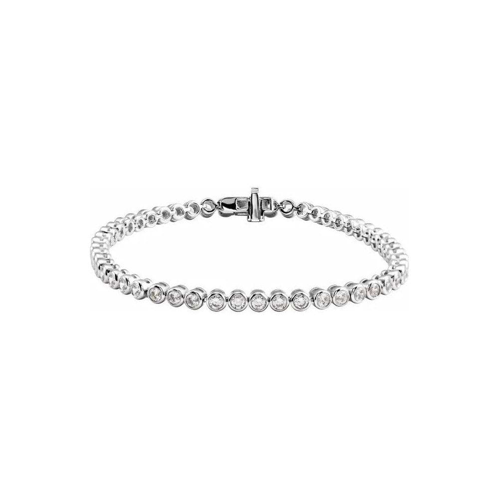 Lab Diamond Bezel Tennis Bracelet 3.50ctw