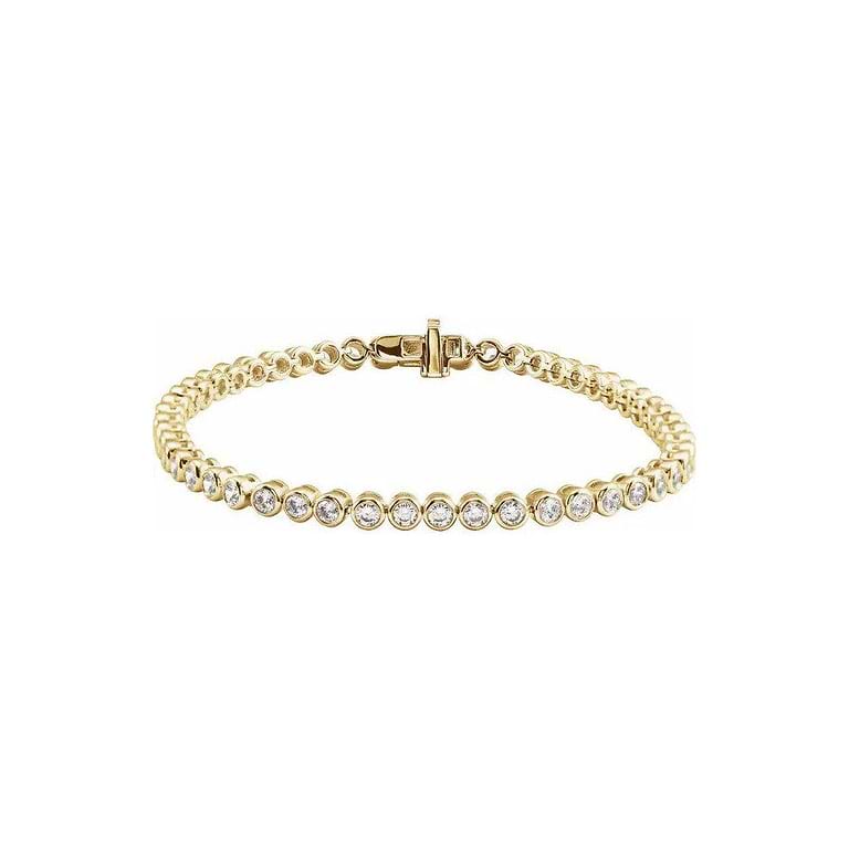 Lab Diamond Bezel Tennis Bracelet 3.50ctw