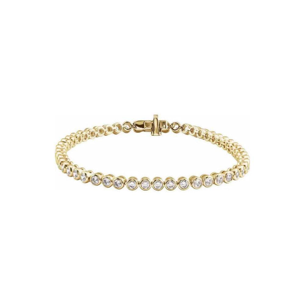 Lab Diamond Bezel Tennis Bracelet 3.50ctw