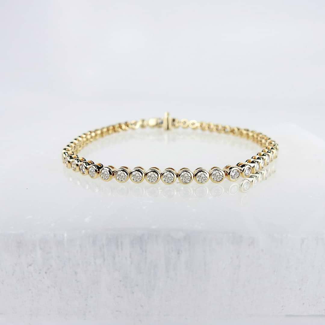 Lab Diamond Bezel Tennis Bracelet 3.50ctw