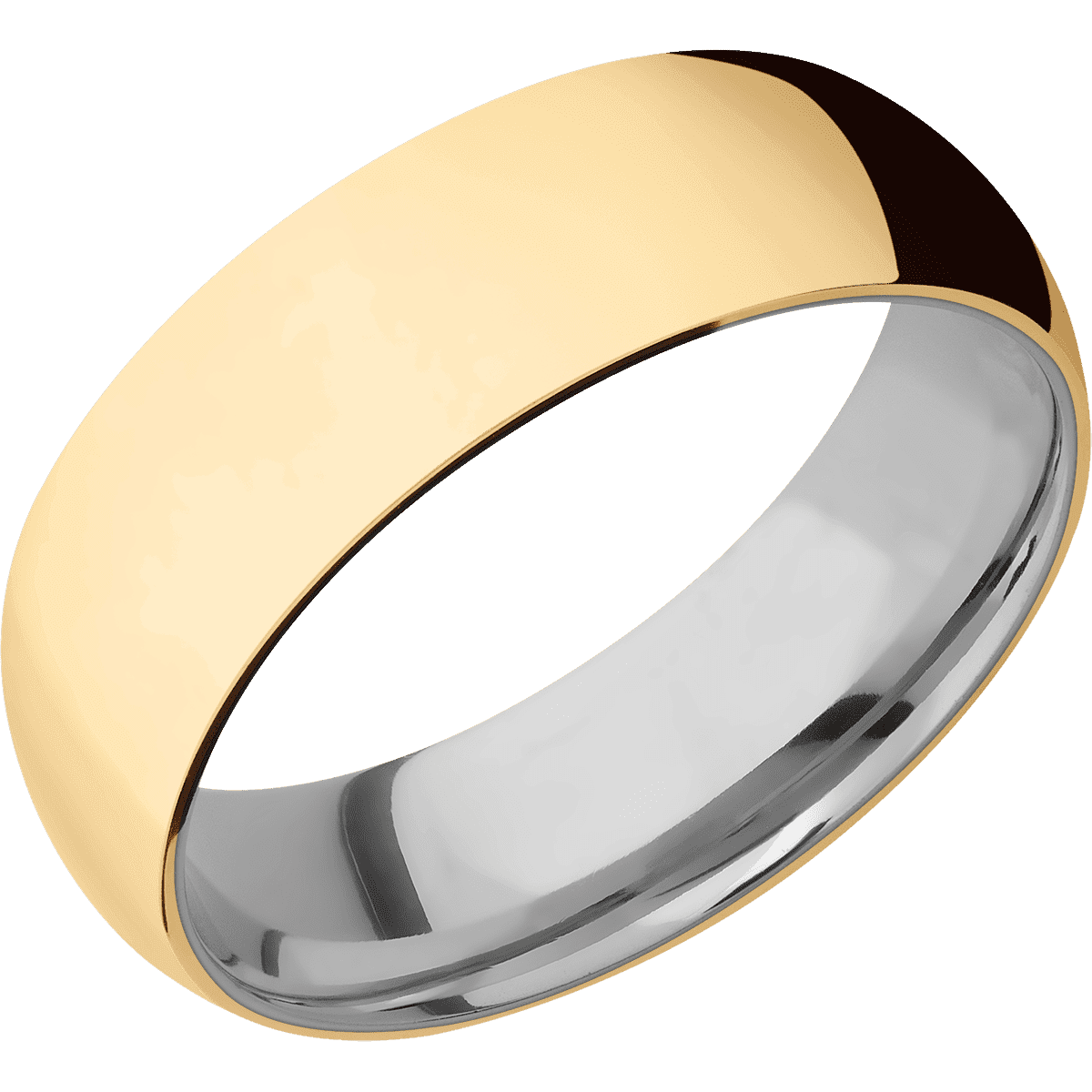 18K Yellow Gold + Polish Finish + Titanium