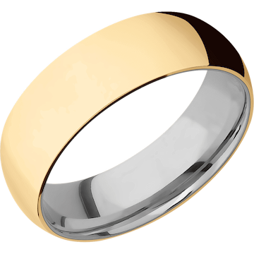18K Yellow Gold + Polish Finish + Titanium