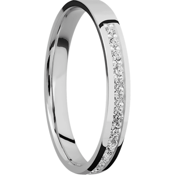 14K White Gold + Polish Finish